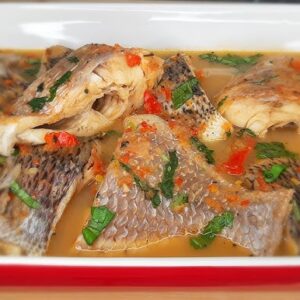 croaker fish peppersoup pan